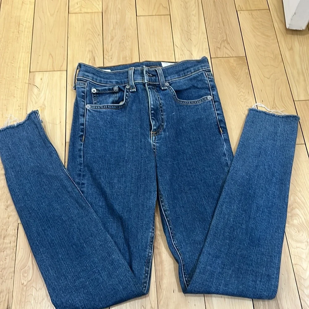 Rag and Bone Step Hem Jeans Sz 24 - Picture 13 of 16